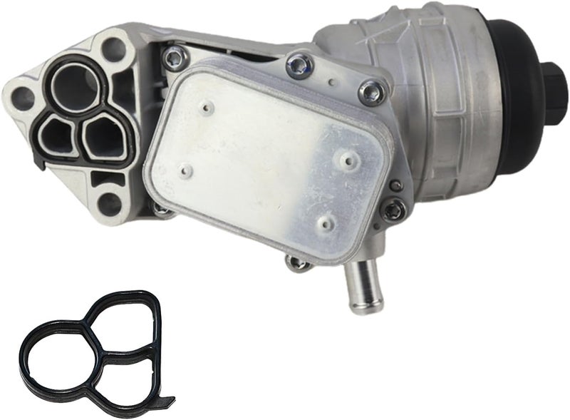 MUNIK 2701800500 Engine Oil CoolerFor Mercedes Benz 2012-2019 A,B,CLA,GLA Class A180,A200,A260,B180,B200,B260,CLA180,CLA200,CLA220,CLA260,GLA200,GLA260 Replact# 2701800610 270180050064 - Image 1